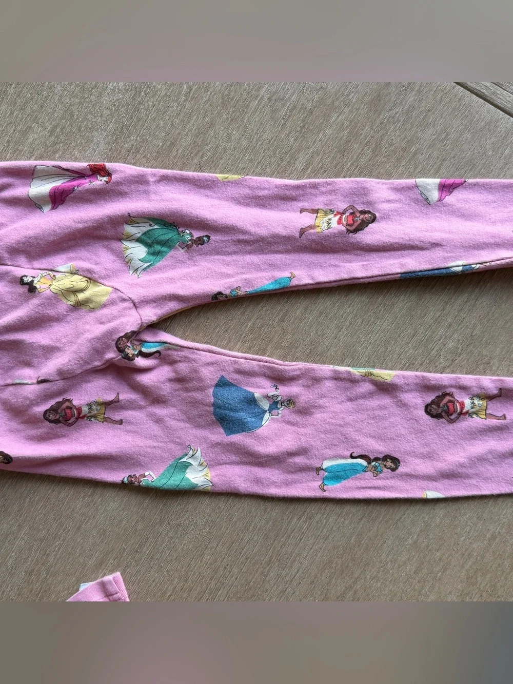 Baby Gap X Disney Princess Ling Sleeved Toddler Girl Pink Pajama Set 4T